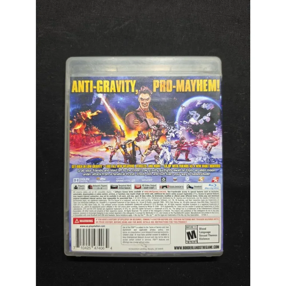 Borderlands: The Pre-Sequel - Sony PlayStation 3, Cib, Ps3 Tested